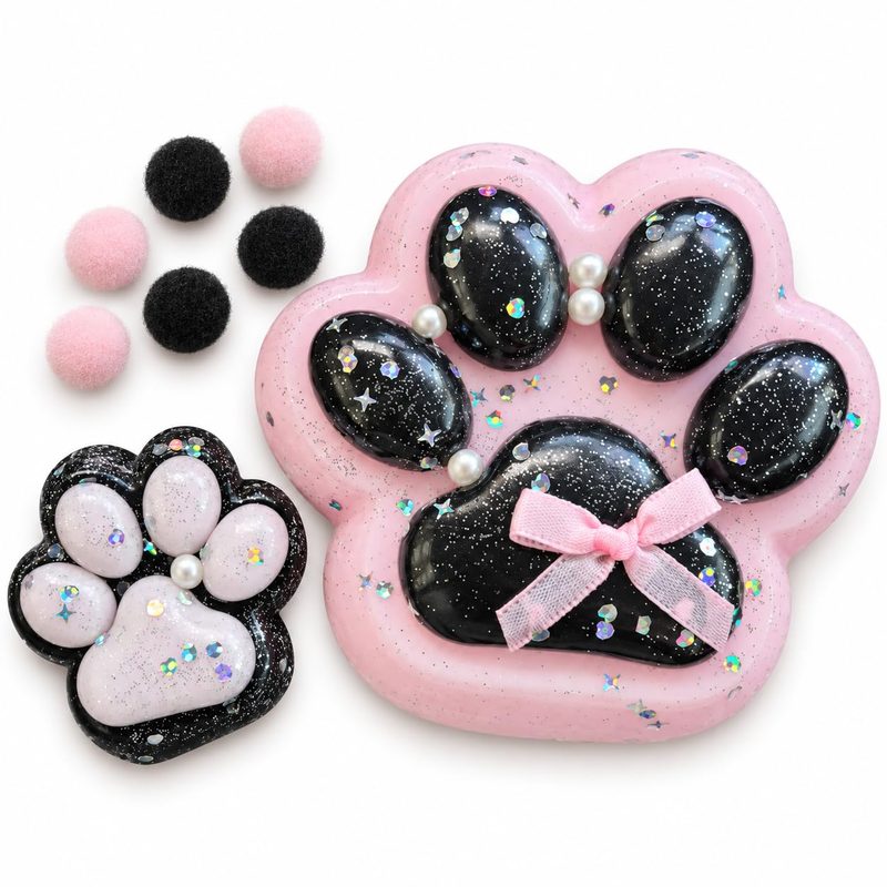 Kit 2 Squishy Patinha de Gato, foto do anúncio